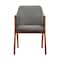 Armen Living Renzo Charcoal Fabric and Walnut Wood Dining Side Chairs, PK2 LCRESIWACH - alternate 7